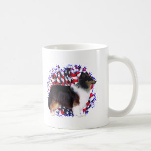 Shetland Sheepdog Patriot Koffiemok