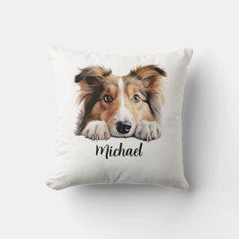 Shetland Sheepdog Peeking Honden Sublimatie Bundel Kussen