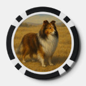 Shetland Sheepdog Poker Chips (Achterkant)
