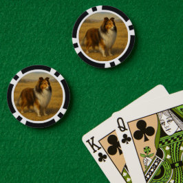 Shetland Sheepdog Poker Chips