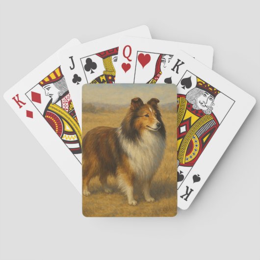 Shetland Sheepdog Pokerkaarten (Achterkant)