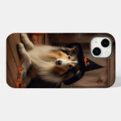 Shetland Sheepdog pompoenen Halloween eng Case-Mate iPhone Case (Achterkant (horizontaal))
