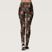 Shetland Sheepdog pompoenen Halloween eng Leggings (Achterkant)