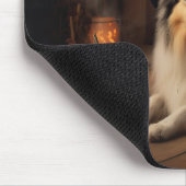 Shetland Sheepdog pompoenen Halloween eng Muismat (Hoek)