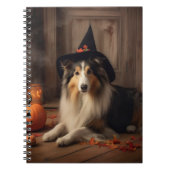Shetland Sheepdog pompoenen Halloween eng Notitieboek (Voorkant)