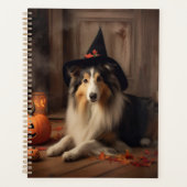 Shetland Sheepdog pompoenen Halloween eng Planner (Voorkant)