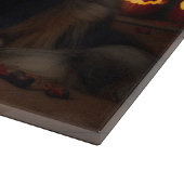 Shetland Sheepdog pompoenen Halloween eng Snijplank (Hoek)