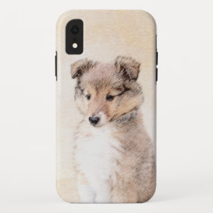 Shetland Sheepdog Puppy Painting Original Dog Art Case-Mate iPhone Case