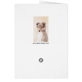 Shetland Sheepdog Puppy Pap Painting Original Dog  (Achterkant)