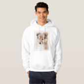 Shetland Sheepdog Puppy Pap Painting Original Dog  Hoodie (Voorkant volledig)
