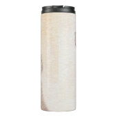 Shetland Sheepdog Puppy Pap Painting Original Dog Thermosbeker (Achterkant)