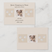 Shetland Sheepdog Puppy Pap Painting Original Dog  Visitekaartje (Voorkant / Achterkant)