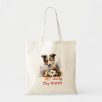 Shetland Sheepdog Puppy Pet Waterverf Flower