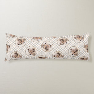 Shetland Sheepdog Puppy Schilderij Sheltie Dog Art Lichaamskussen