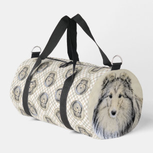Shetland Sheepdog Puppy Schilderij Sheltie Dog Art Plunjezak