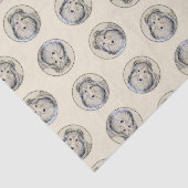 Shetland Sheepdog Puppy Schilderij Sheltie Dog Art Tissuepapier (Detail)