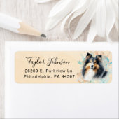 Shetland Sheepdog Retouradres Label (Insitu)