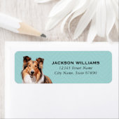 Shetland Sheepdog retouradreslabels Etiket (Insitu)