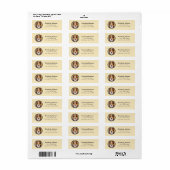 Shetland Sheepdog retouradreslabels Etiket (Full Sheet)