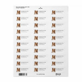 Shetland Sheepdog retouradreslabels Etiket (Full Sheet)