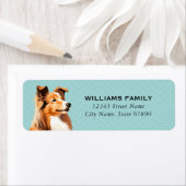 Shetland Sheepdog retouradreslabels Etiket (Insitu)