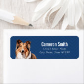 Shetland Sheepdog retouradreslabels Etiket (Insitu)