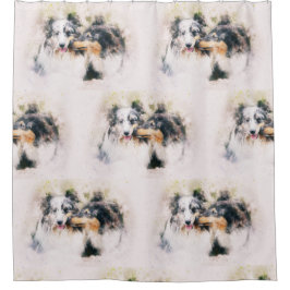 Shetland Sheepdog/ Rough Collie Douchegordijn