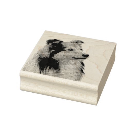 Shetland Sheepdog Rubberstempel (Stempel)
