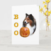 Shetland Sheepdog (sable) Boo Kaart (Gele Bloem)