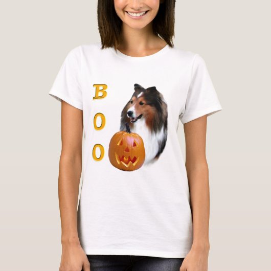 Shetland Sheepdog (sable) Boo T-shirt (Voorkant)