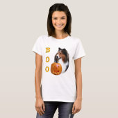 Shetland Sheepdog (sable) Boo T-shirt (Voorkant volledig)