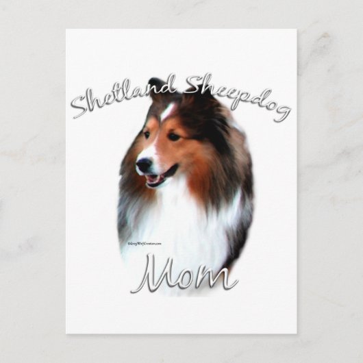 Shetland Sheepdog (sable) mam 2 Briefkaart (Voorkant)