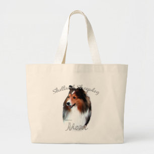 Shetland Sheepdog (sable) mam 2 Grote Tote Bag