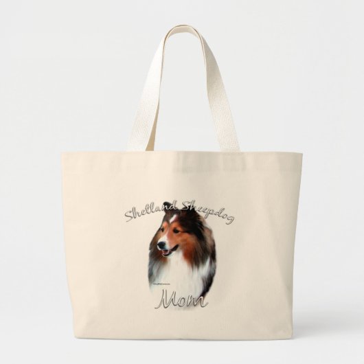 Shetland Sheepdog (sable) mam 2 Grote Tote Bag (Voorkant)