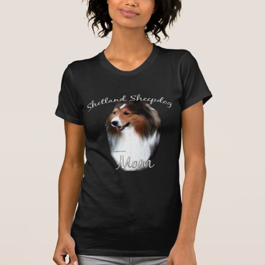 Shetland Sheepdog (sable) mam 2 T-shirt (Voorkant)