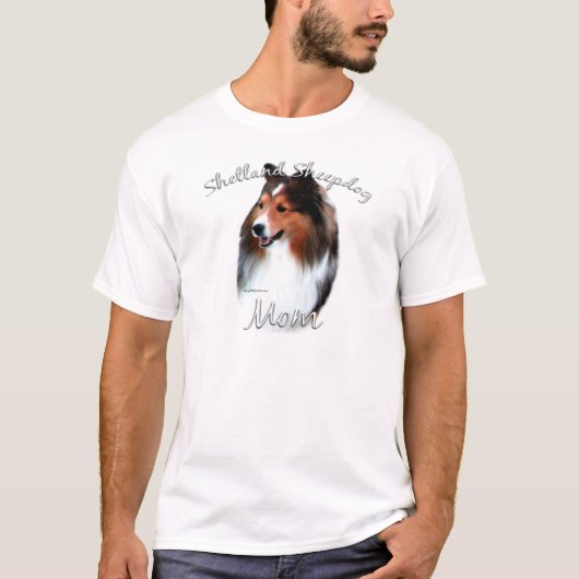 Shetland Sheepdog (sable) mam 2 T-shirt (Voorkant)