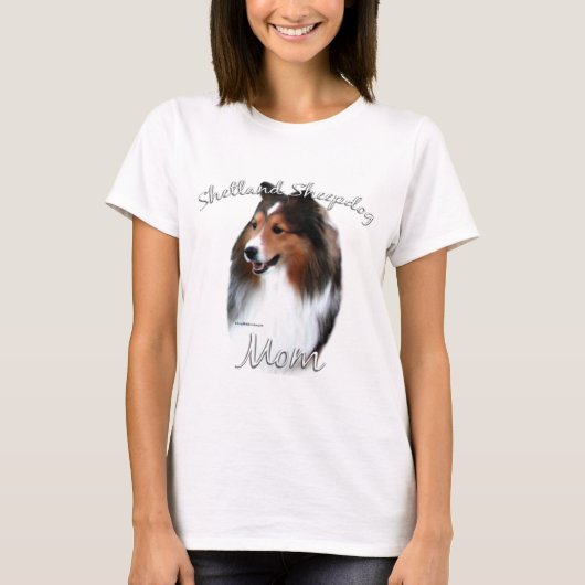 Shetland Sheepdog (sable) mam 2 T-shirt (Voorkant)
