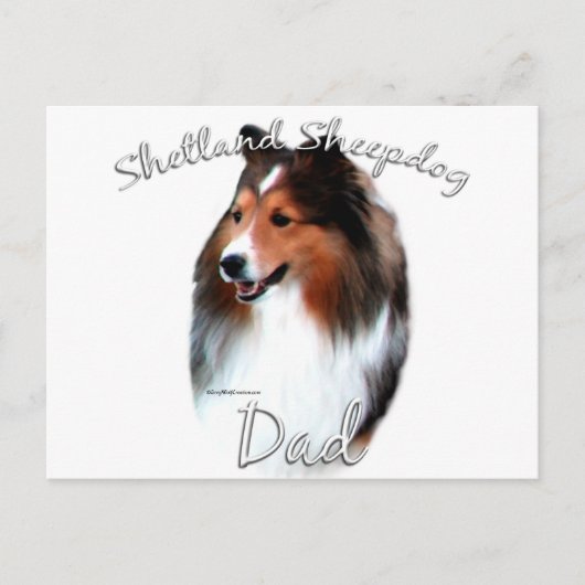 Shetland Sheepdog (sable) Pa 2 Briefkaart (Voorkant)