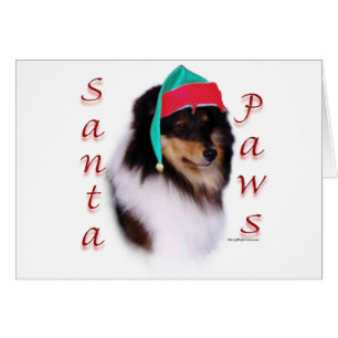 Shetland Sheepdog Santa Paws