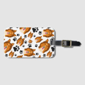 Shetland Sheepdog Scotland Sheltie Dog Puppy Paws Bagagelabel (Voorkant (horizontaal))