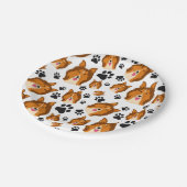 Shetland Sheepdog Scotland Sheltie Dog Puppy Paws Papieren Bordje (Gekanteld)