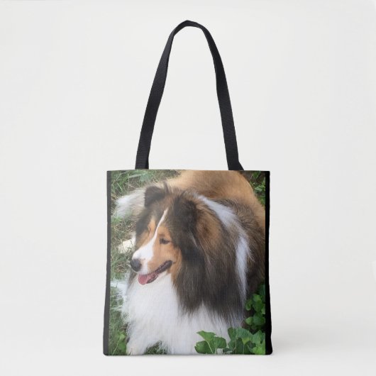 Shetland Sheepdog, Sheltie Addict Totebag Tote Bag (Voorkant)