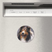 Shetland Sheepdog Sheltie Art Gifts Magneet (Insitu (Vaatwasser))