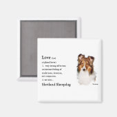 Shetland Sheepdog Sheltie Art Gifts Magneet (Voorkant / Achterkant)
