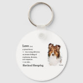 Shetland Sheepdog Sheltie Art Gifts Sleutelhanger (Voorkant)