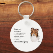 Shetland Sheepdog Sheltie Art Gifts Sleutelhanger (Voorkant)
