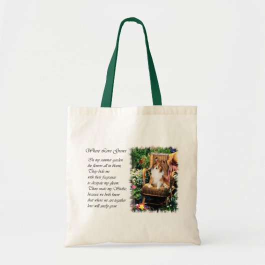 Shetland Sheepdog Sheltie Art Gifts Tote Bag (Voorkant)