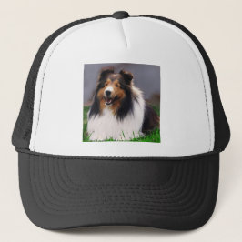 Shetland Sheepdog Sheltie Art Gifts Trucker Pet