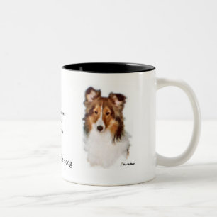 Shetland Sheepdog Sheltie Art Gifts Tweekleurige Koffiemok