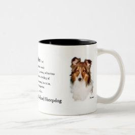 Shetland Sheepdog Sheltie Art Gifts Tweekleurige Koffiemok